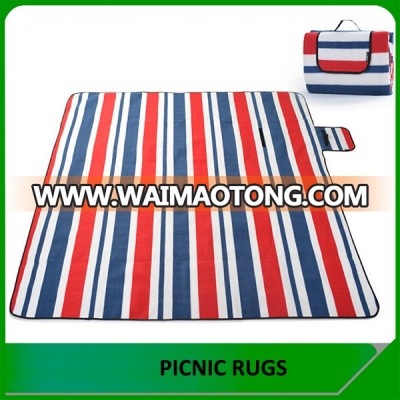 Custom waterproof outdoor rubber backed picnic blanket